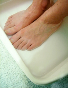 Washing Clean Feet